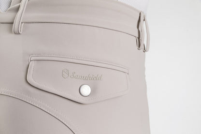 Pantalones para Montar para Caballero Samshield Marceau Beige